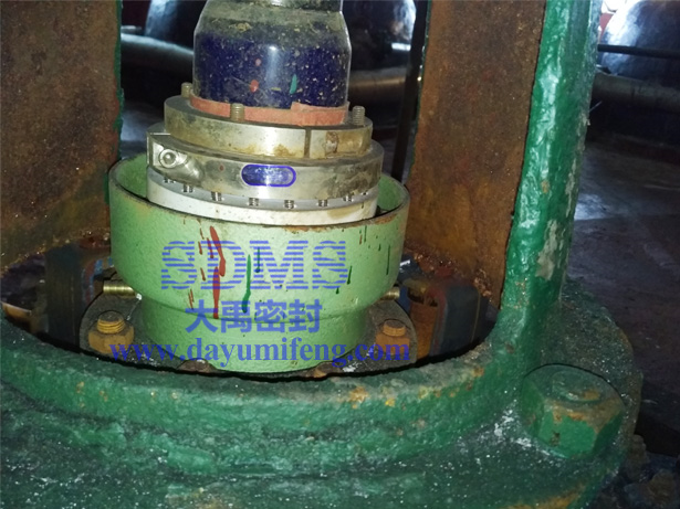 現場搪瓷3000L反應釜用機械密封照